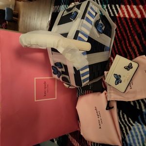 Kate Spade Flutter Fly Picnic Basket and Card Case